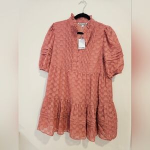 Walter Baker  Elia Pink Textured Dress